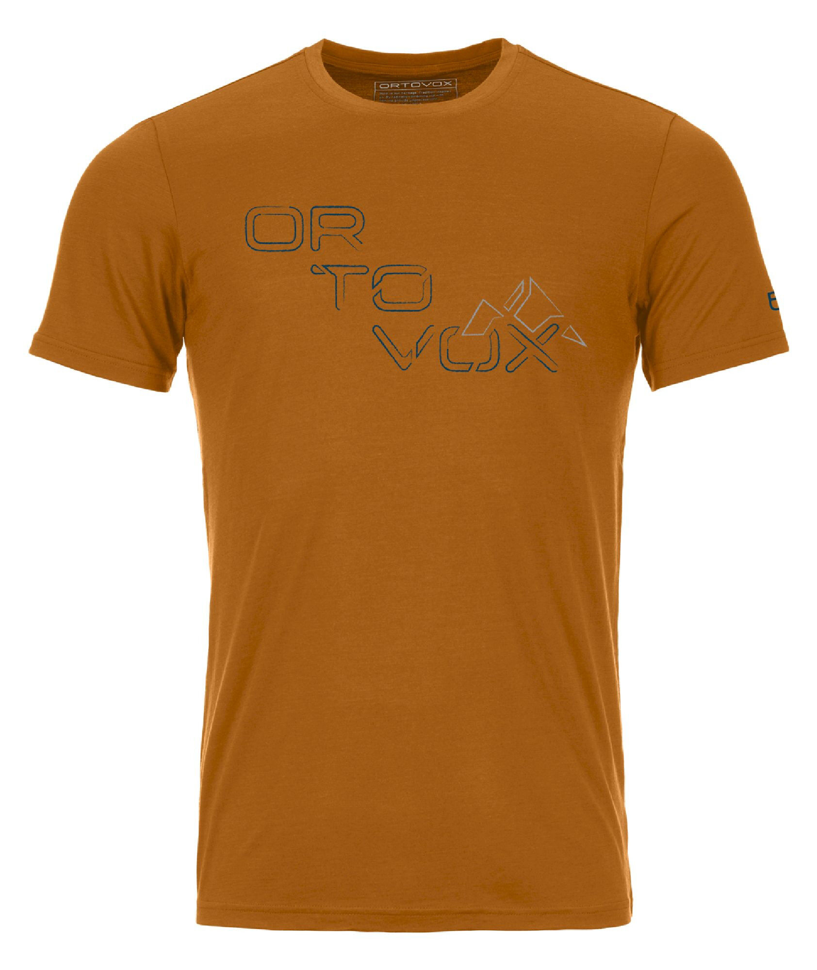 Ortovox 185 Merino Tangram Logo TS - T-shirt - Herrer | Hardloop