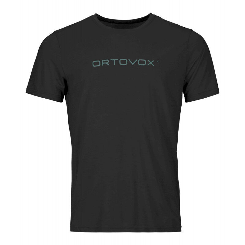 Ortovox 150 Cool Brand TS - T-shirt en laine mérinos homme Black Raven M