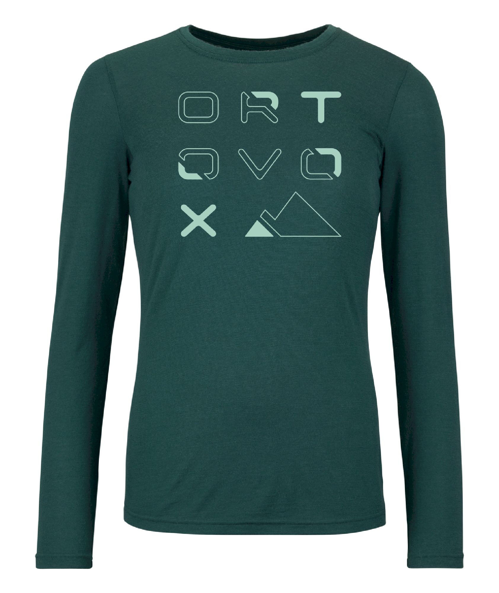 Ortovox 185 Merino Brand Outline LS - Dámské funkční triko | Hardloop