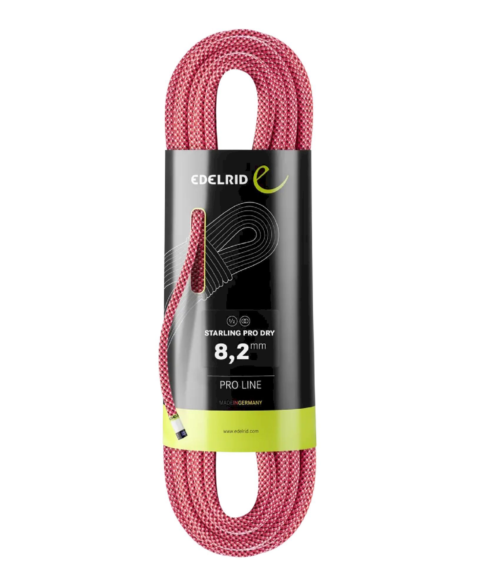 Edelrid Starling Pro Dry 8,2 mm - Half rope | Hardloop