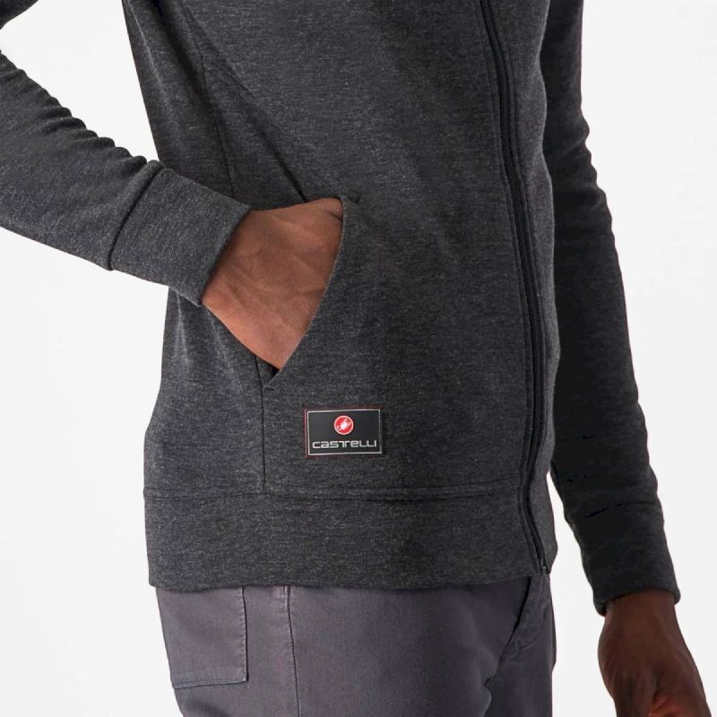 Castelli Milano 2 Full Zip Fleece - Fleecetakki - Miehet | Hardloop