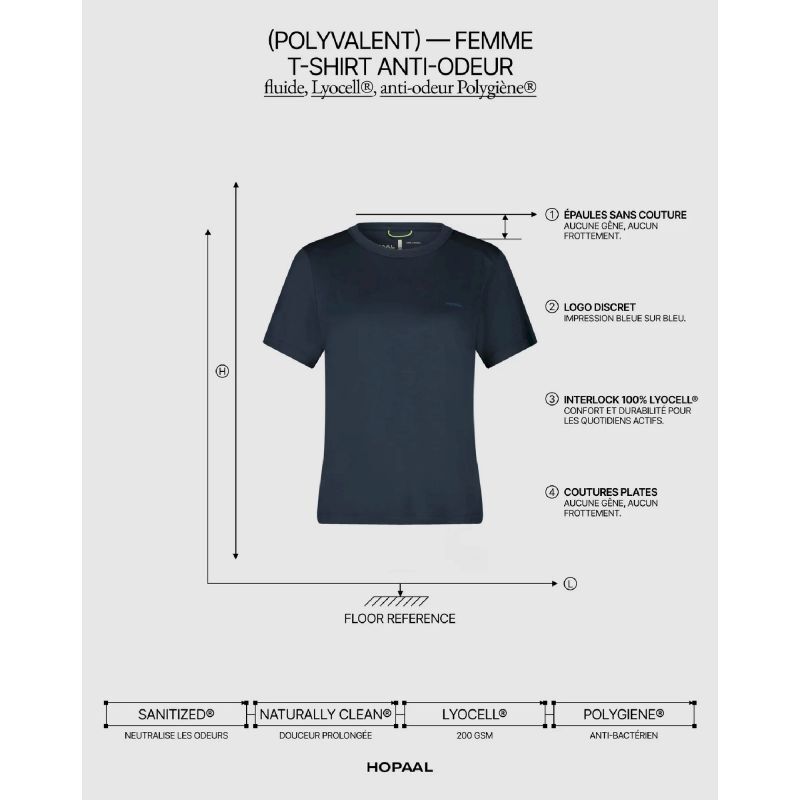 Hopaal T-Shirt Anti-Odeur - T-Shirt - Damen | Hardloop