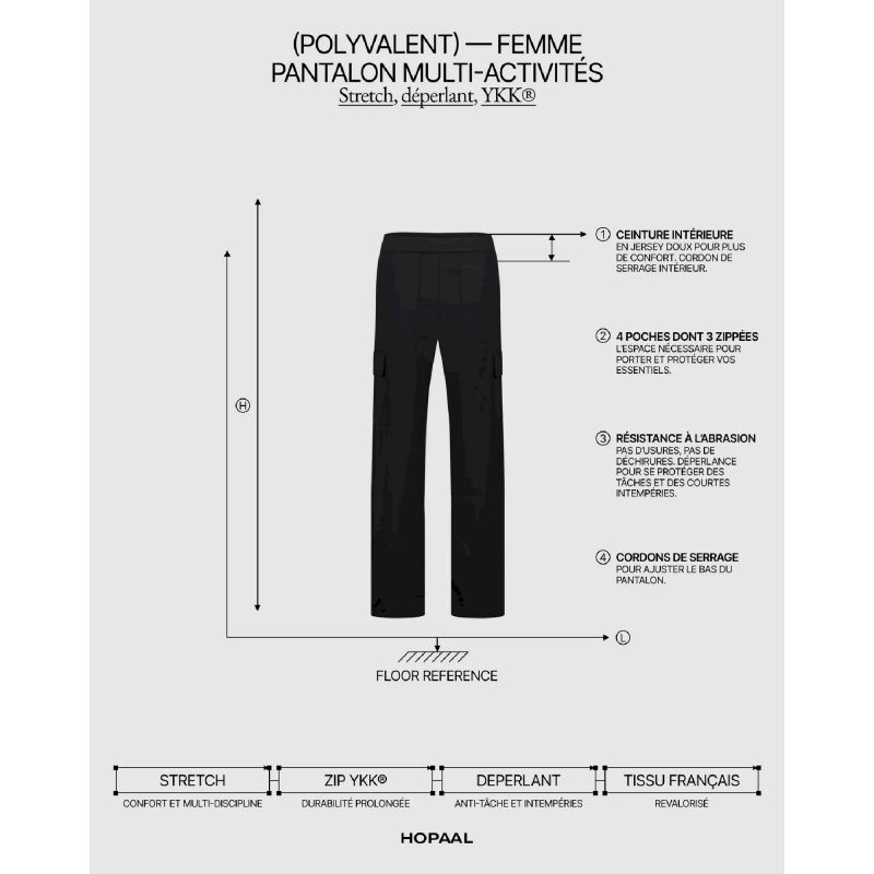 Hopaal Pantalon Multi-Activités - Vaellushousut - Naiset | Hardloop