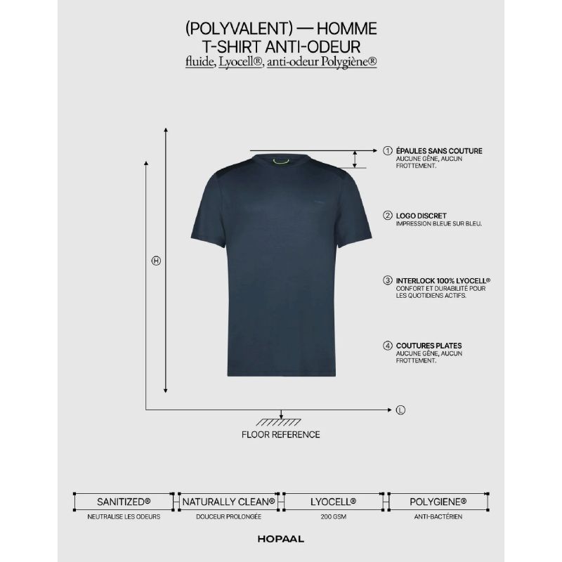 Hopaal T-Shirt Anti-Odeur - T-shirt - Men's | Hardloop