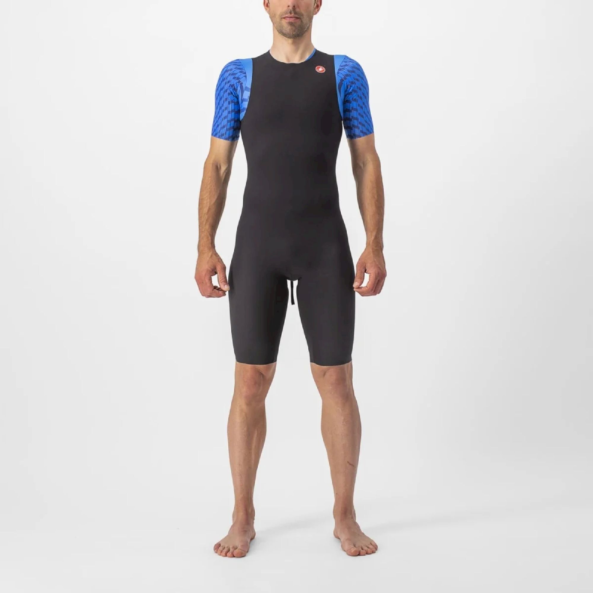 Triathlon Anzug Herren Kurzarm - Einteiler Radtrikot Mit 3 Taschen Wettkampf