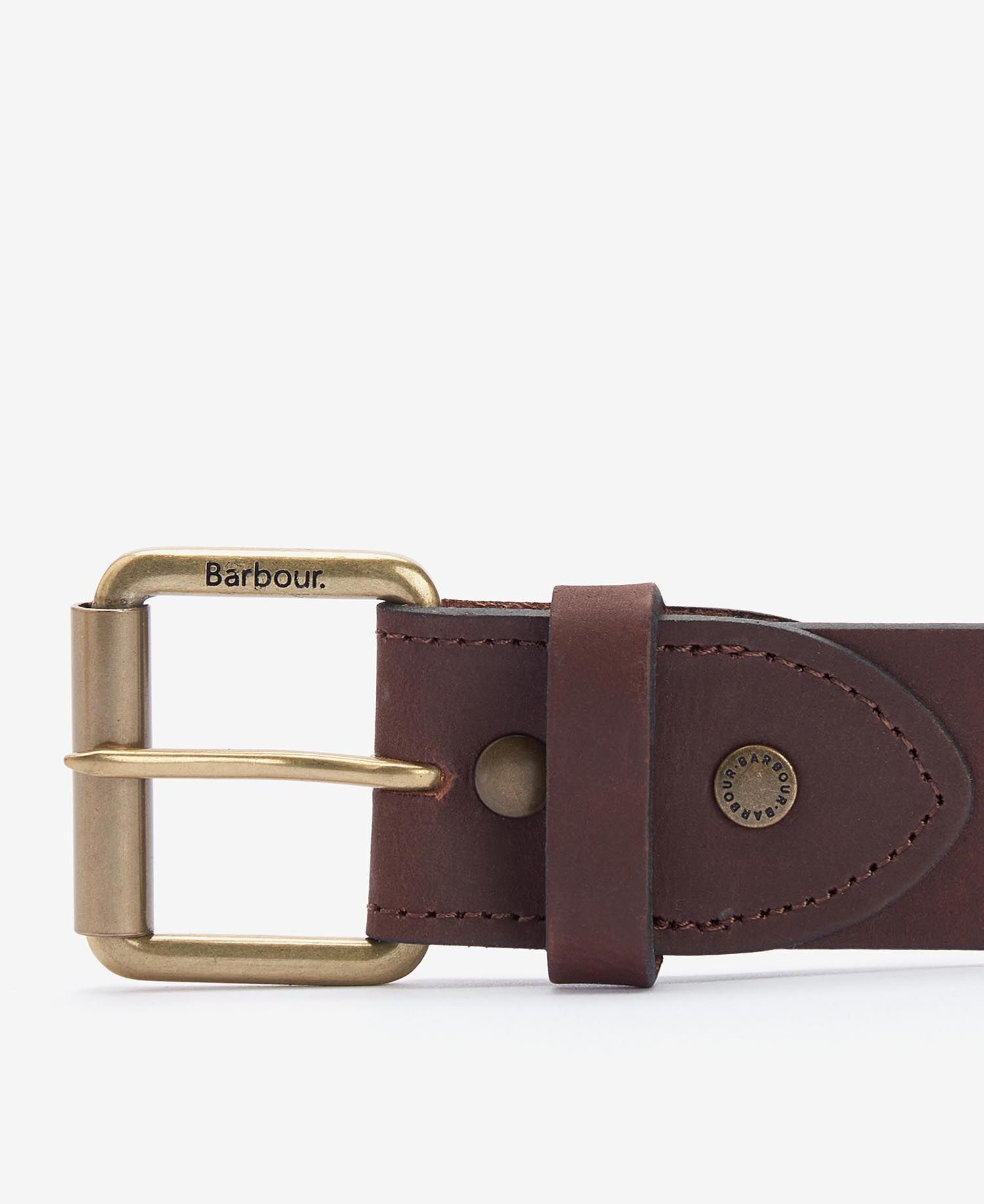 Contrast Leather Belt Gurtel