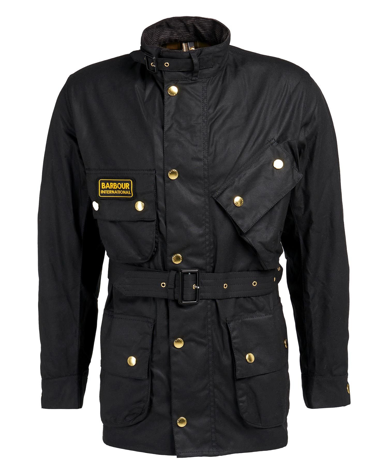 Barbour international black hotsell