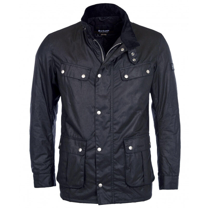 Barbour international duke wax jacket bark discount