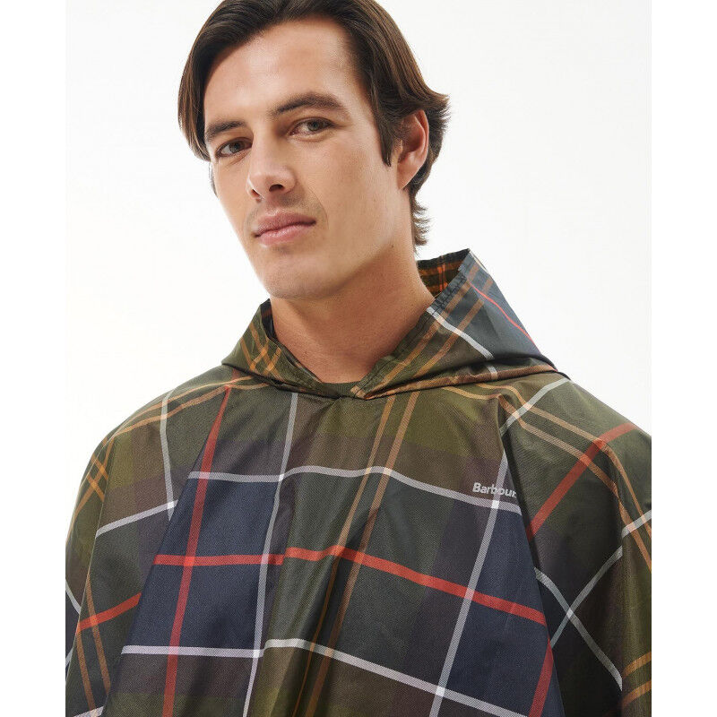 Barbour Tartan Showerproof Poncho Regenponcho Hardloop