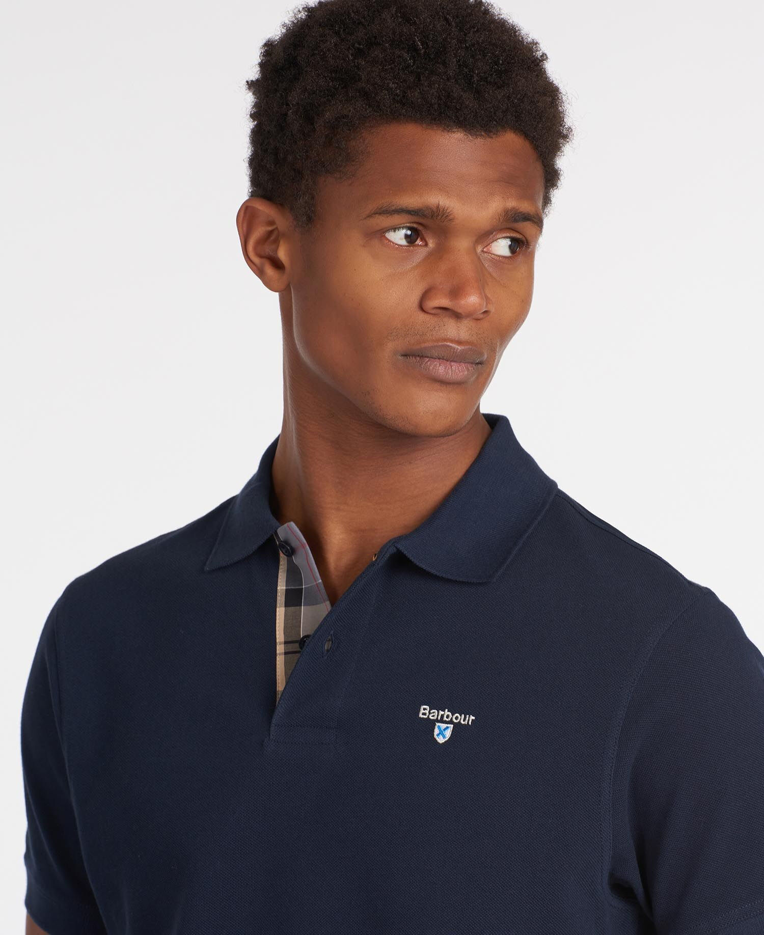 Barbour Tartan Pique Polo - Koszulka polo meska | Hardloop