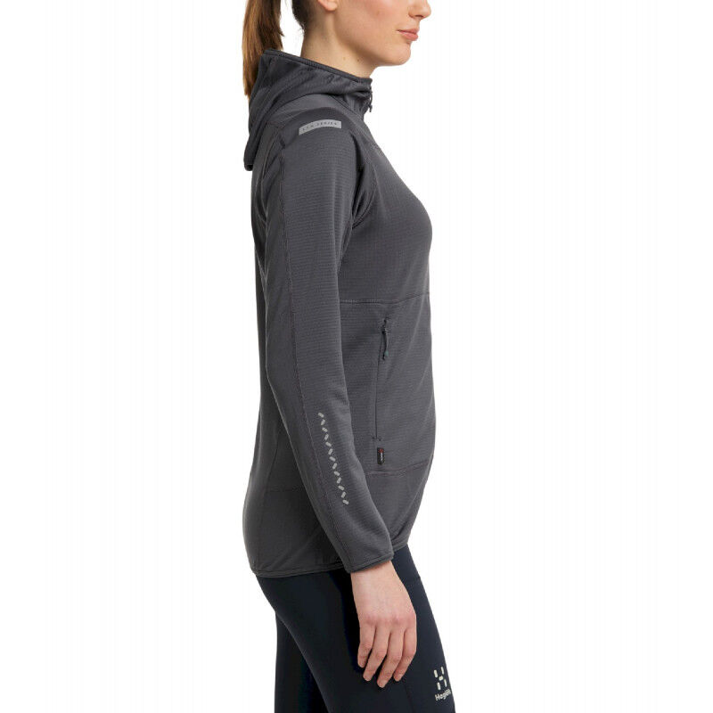 Haglöfs L.I.M Mid Fast Hood Women - Fleecetakki - Naiset | Hardloop
