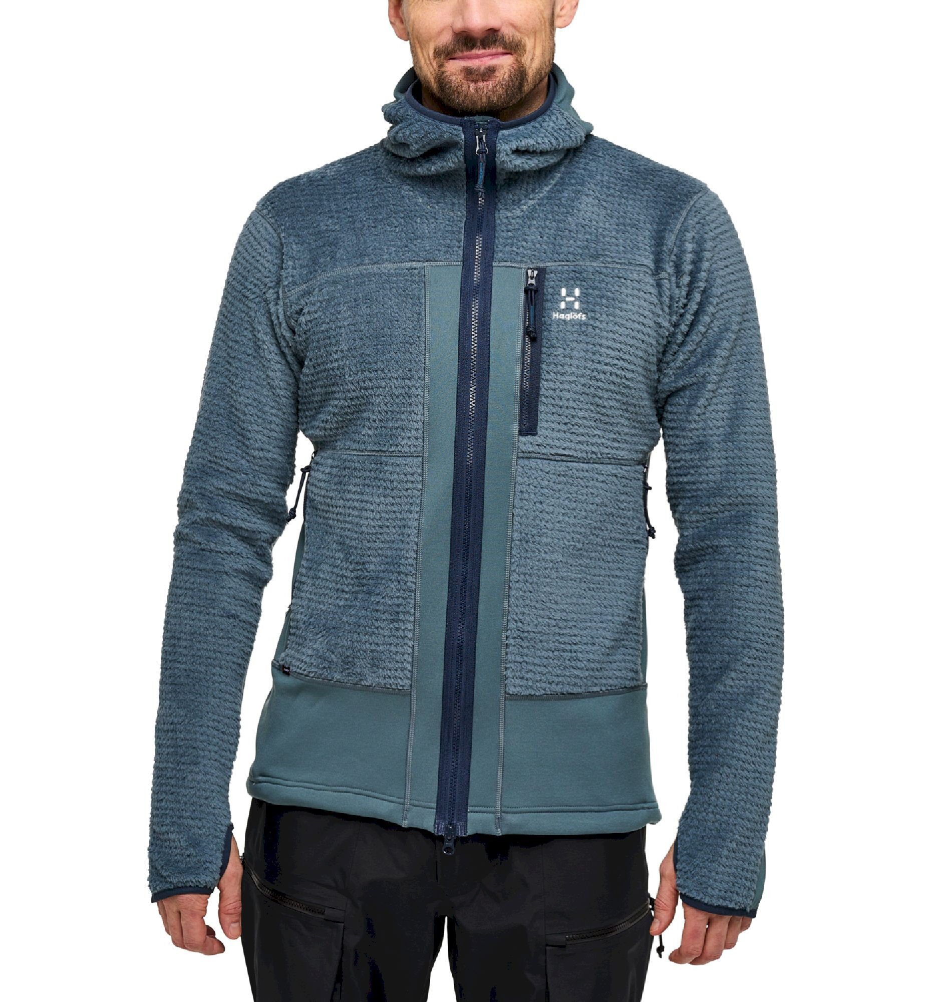 Haglöfs Vassi Mid Hood Men - Fleecejacke - Herren | Hardloop