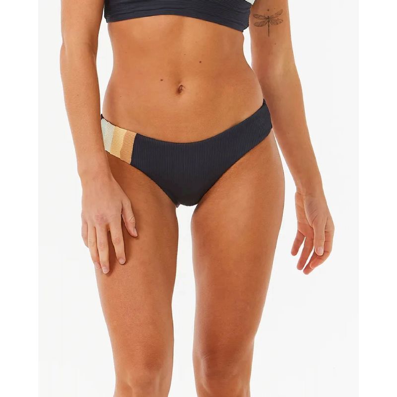 Bubbles - 【melt the lady】body jersey setll Rip Curl Block Party Spliced Cheeky Hip - Dół od bikini
