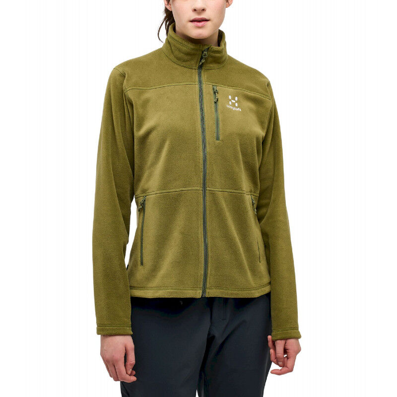 Chaqueta Técnica Haglöfs Mirre Mid Para Mujer - Poliéster 100% Reciclado, Ligera, Transpirable, Capa Base O Intermedia, Con Bolsillo Con Cremallera