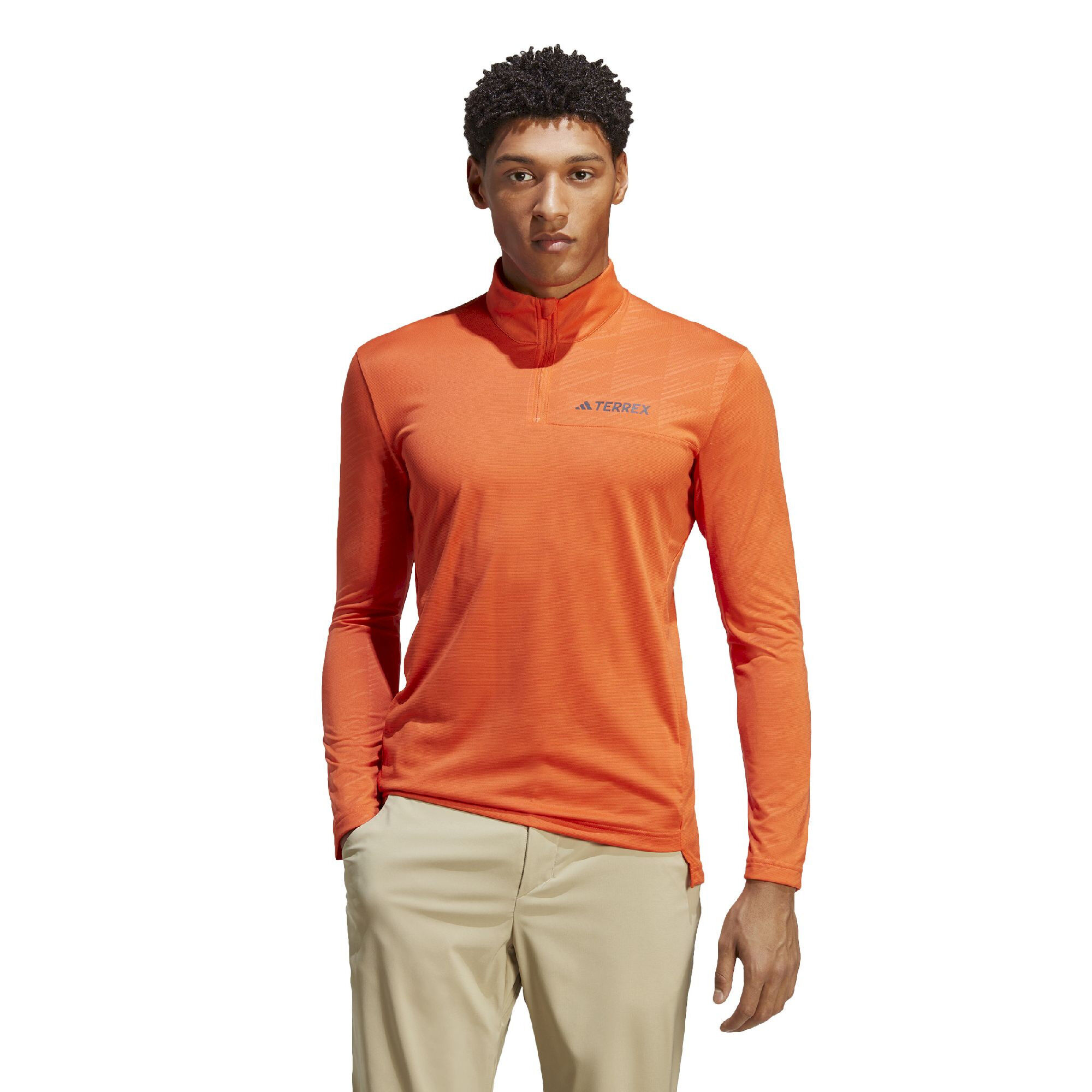 adidas Terrex Multi Half Zip Long Sleeve - T-shirt - Men's | Hardloop
