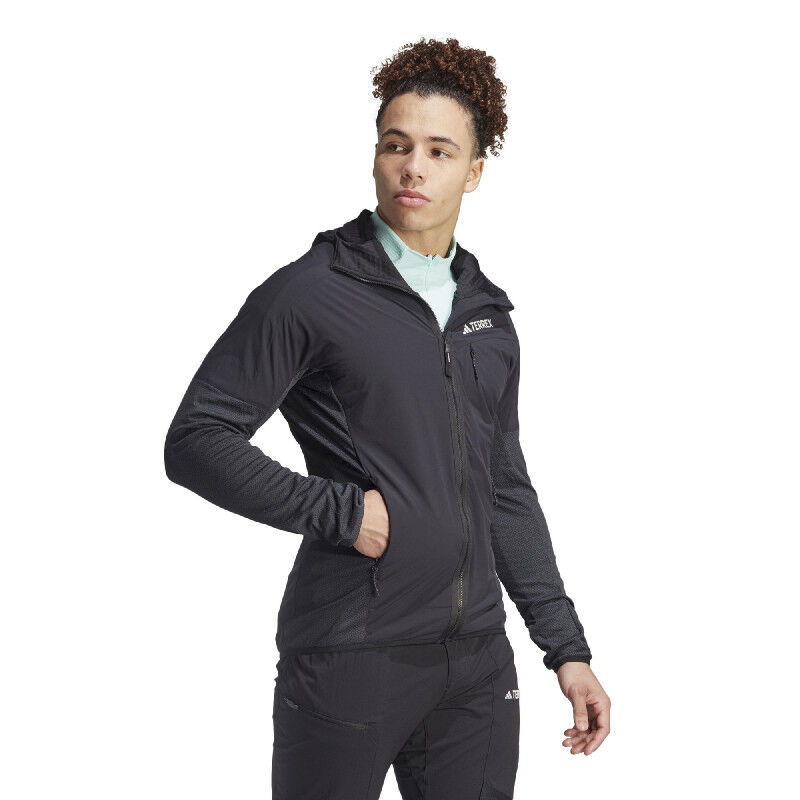 adidas Terrex Fleece Wind Hooded Jacket - Polaire homme | Hardloop