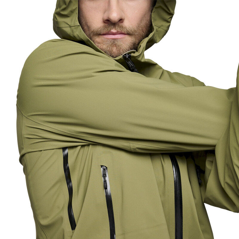 Black Diamond Highline Stretch Shell - Regenjack - Heren | Hardloop