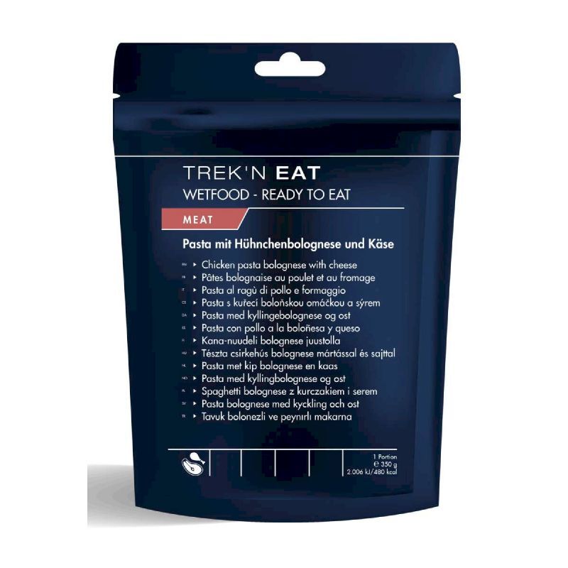 Pâtes bolognaise au poulet et au fromage - Prato principal