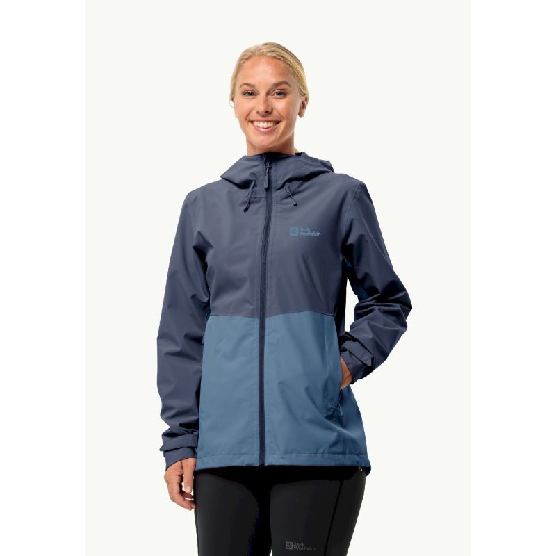 Jack Wolfskin Weiltal 2L Jkt Regenjas Dames Hardloop