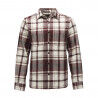 Burgundy / Off White Plaid