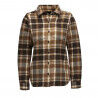 Bark Brown / Off White Plaid