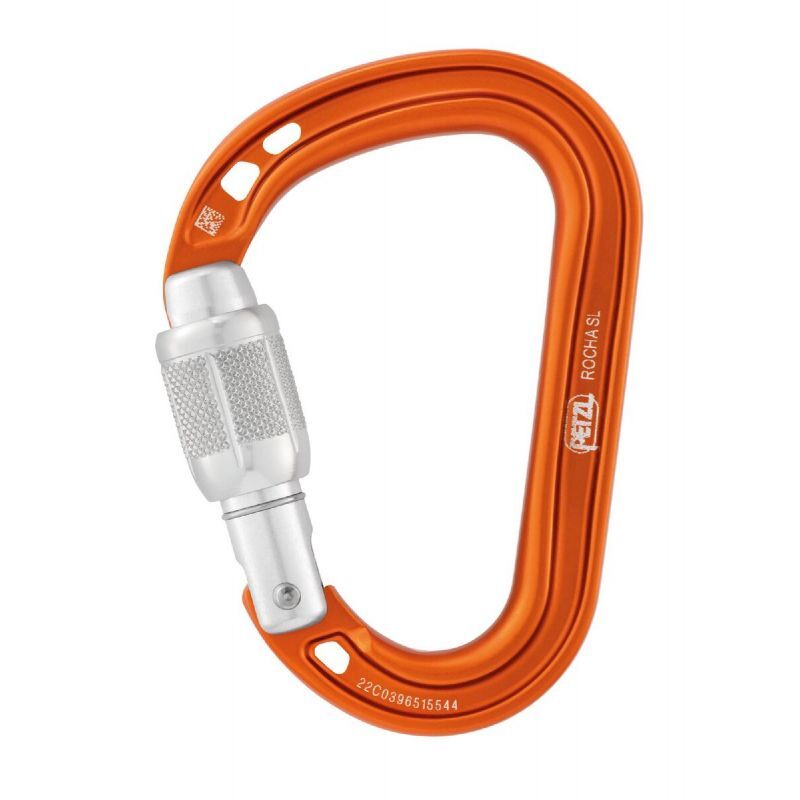 Mousqueton De Sécurité Petzl OK Screw-Lock – Ovale Aluminium, Verrouillage à Vis, 24 KN
