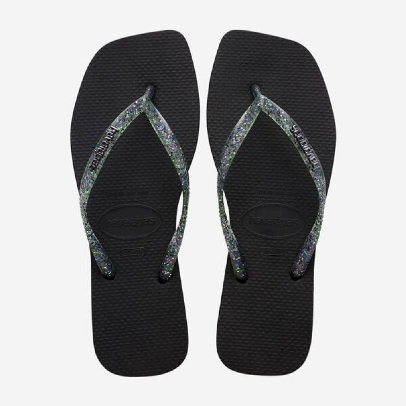 Ladies black havaianas flip flops online