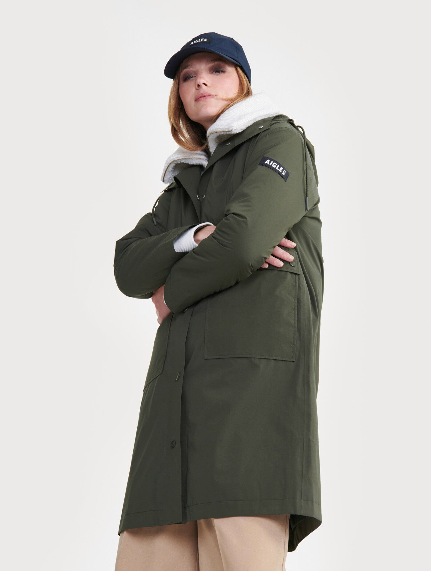 Aigle MTD Long Hooded Parka - Kurtka zimowa damska | Hardloop