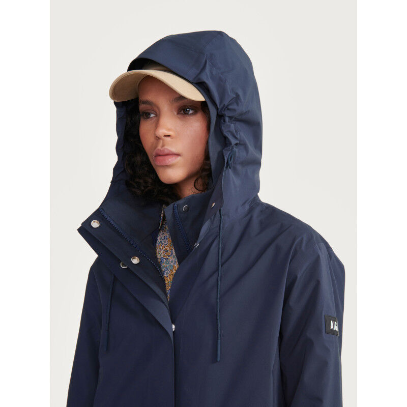 Aigle MTD Long Hooded Parka - Parka - Dames | Hardloop