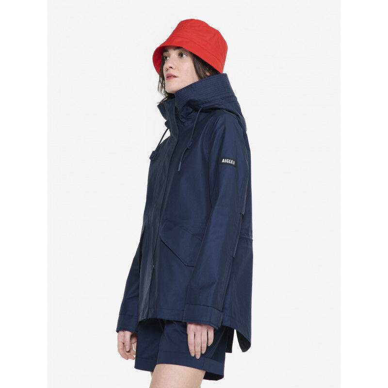 Aigle MTD Mid Length Hooded Parka - Casaco impermeável mulher | Hardloop