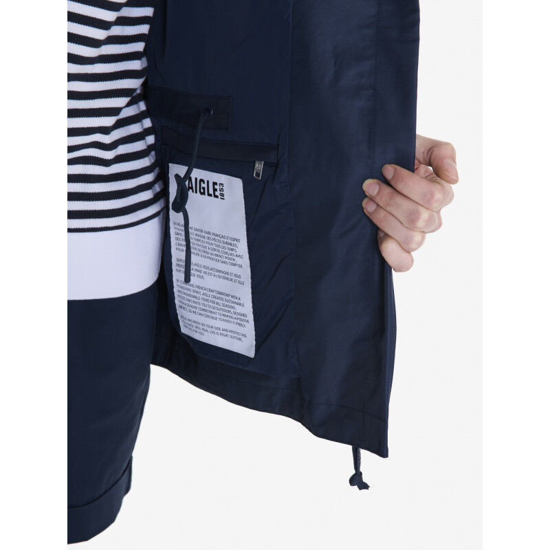 Aigle MTD Mid Length Hooded Parka - Casaco impermeável mulher | Hardloop