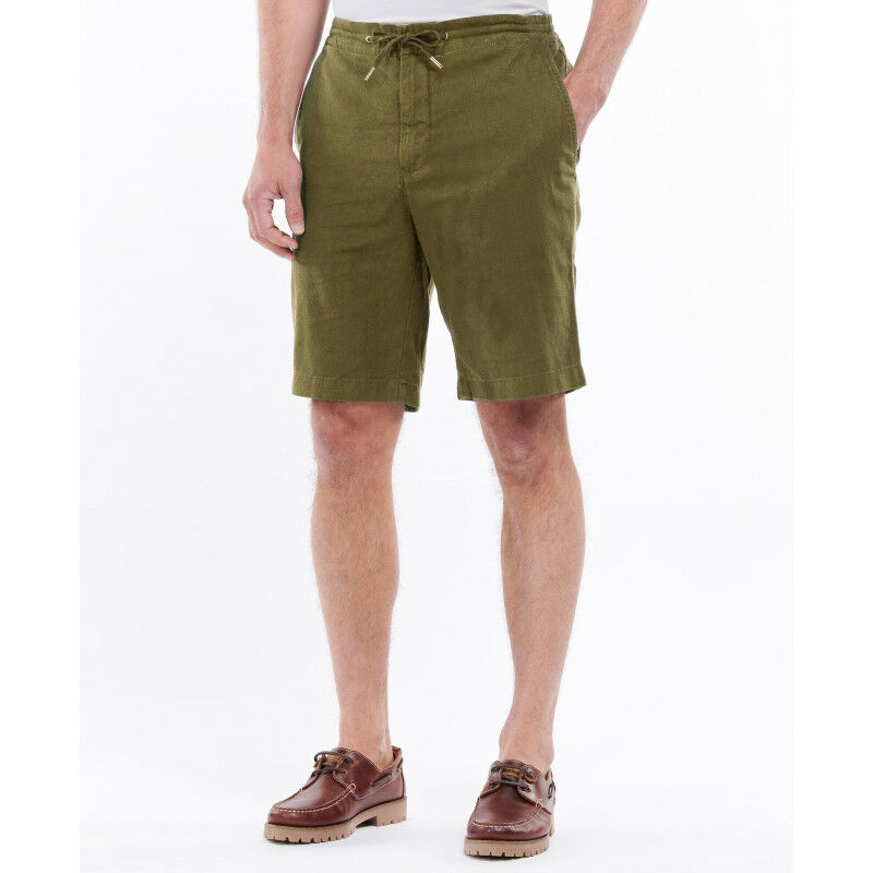 Linen Cotton Mix Short - Calção homem