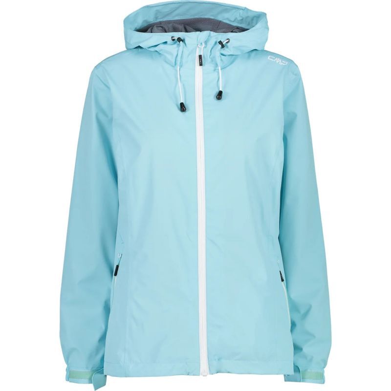 Woman Rain Jacket Fix Hood - Casaco impermeável mulher