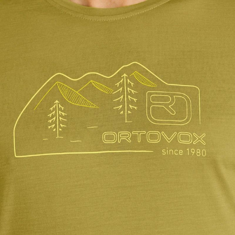 Ortovox 150 Cool Vintage Badge TS - Koszulka z wełny Merino® męska | Hardloop
