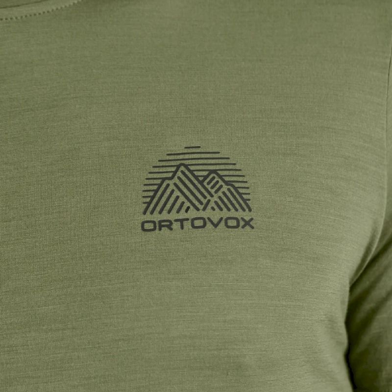 Ortovox 120 Cool Tec Mountain Stripe TS - Koszulka z wełny Merino® męska | Hardloop