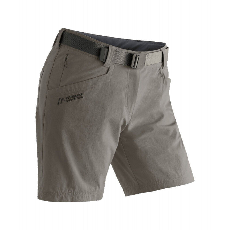 Maier Sports Heren wandelbroek Nil Short M, korte outdoorbroek met riem, 5 zakken bieden veel opbergruimte