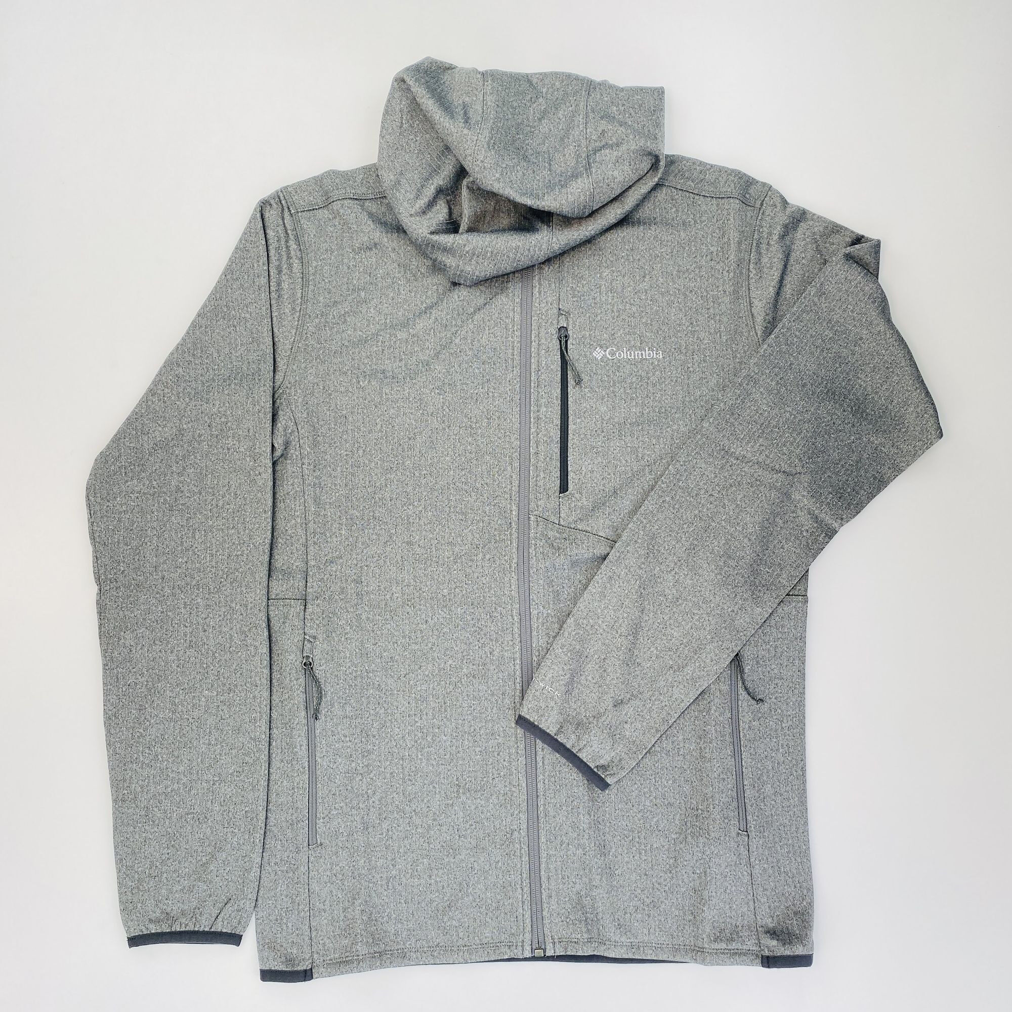Columbia Park View™ Fleece Full Zip Hoodie - Second Hand Bluza z kapturem męska - Szary - M | Hardloop