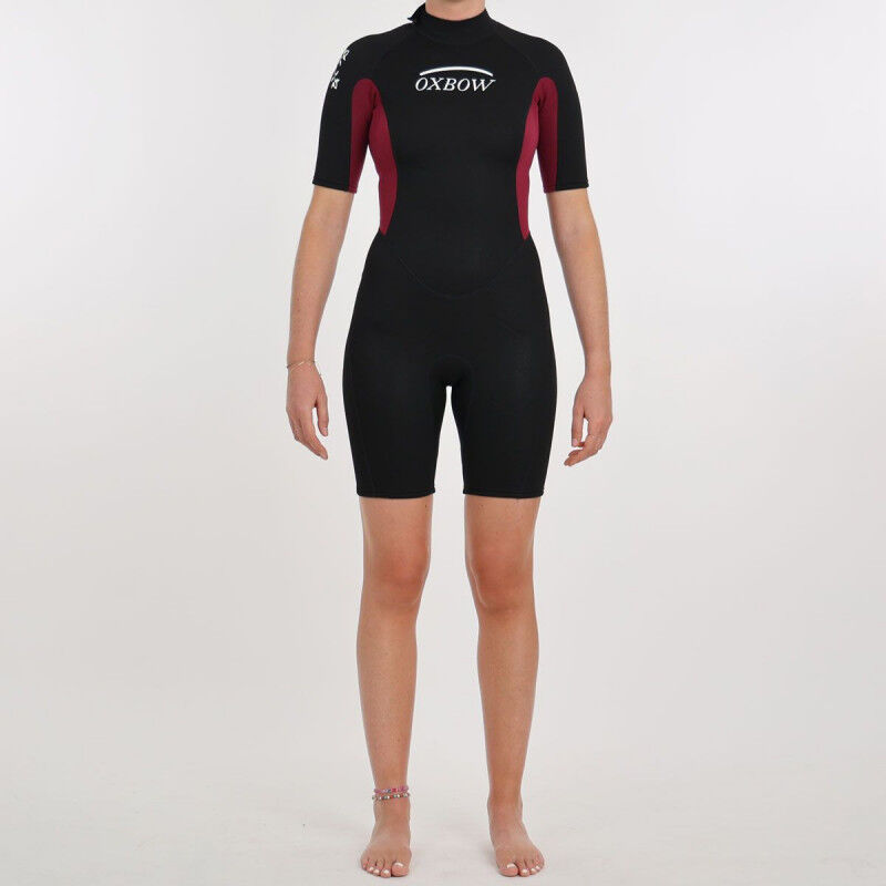 Muta Da Donna In Neoprene 2 Mm – Shorty A Maniche Lunghe Con Zip Frontale, UPF 50 Per Surf E Snorkeling