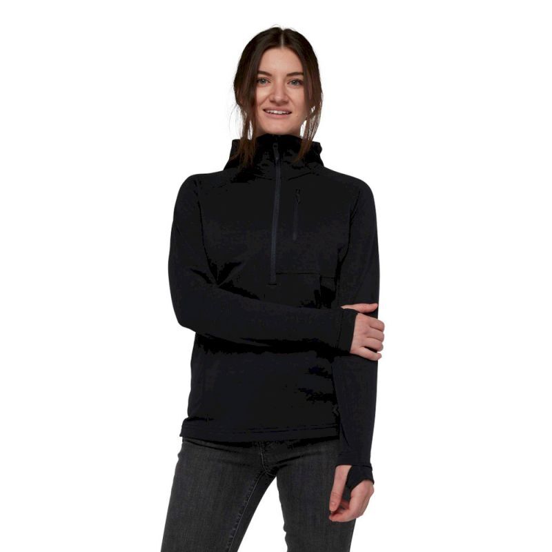 Black Diamond Coefficient QZ Hoody - Fleecejakke - Damer | Hardloop