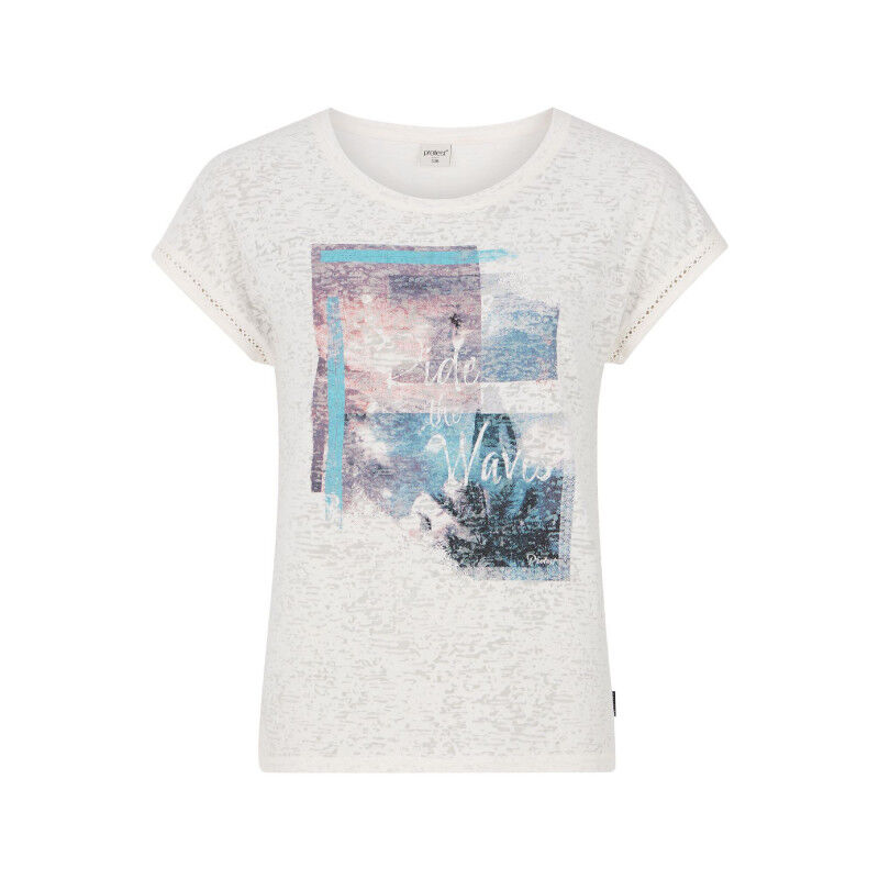 T-shirt Femme Protest PRTMONDAYS - Coupe Regular - Col V - Manches Courtes - Basique Décontracté