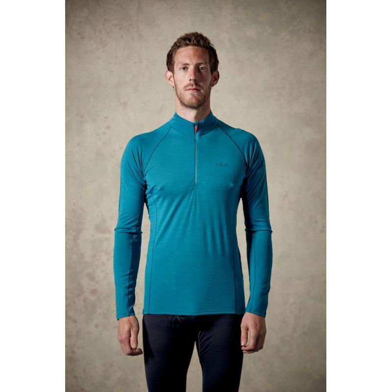 Rab Merino+ 120 LS Zip - T-paita - Miehet