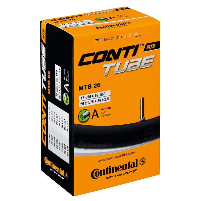 Continental MTB Tube 26 Dunlop 40 mm - Polkupyörän sisäkumit | Hardloop