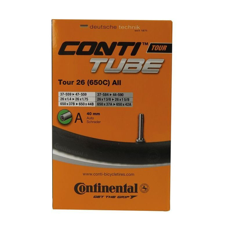 Continental Tour 26 / 650C Schrader 60 mm - Binnenband voor fiets | Hardloop