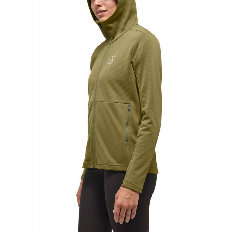 Haglöfs Lark Mid Hood Women - Fleecevest - Dames | Hardloop