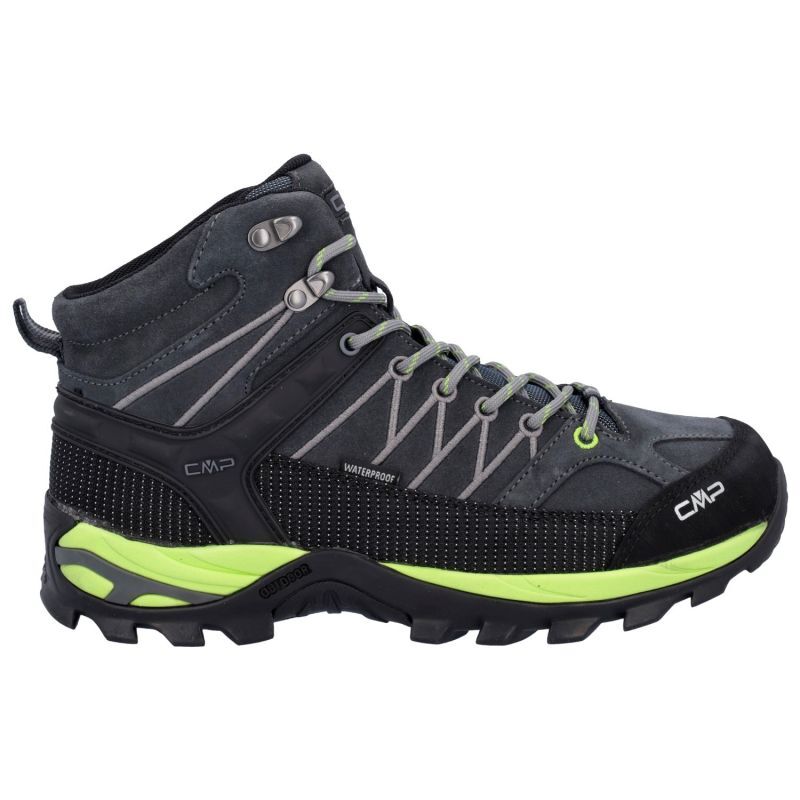 CMP Rigel Mid Chaussures Randonnée Enfant - Imperméables Cuir/textile, Semelle EVA, Laçage Rapide