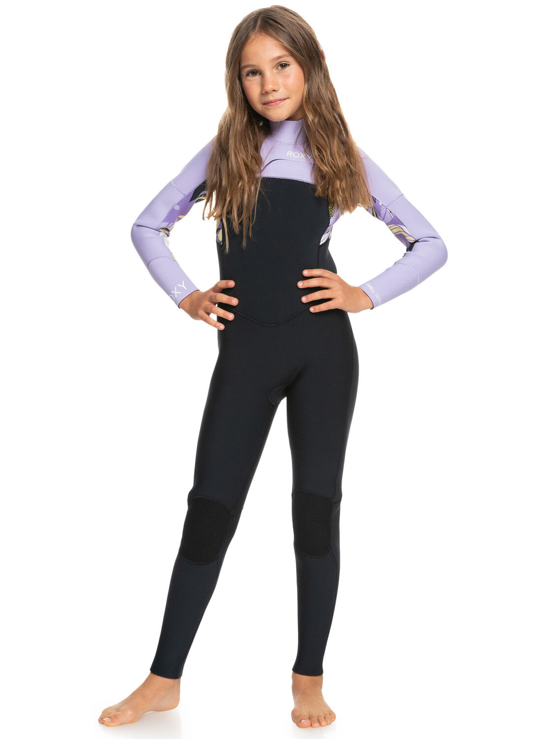 Roxy 5/4/3 mm Girl Swell Series Chest Zip LS - Surf Wetsuit - Kid's | Hardloop