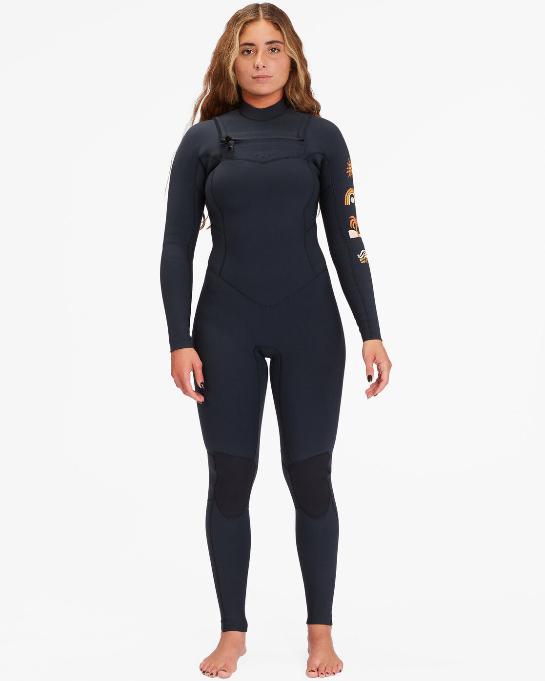 Billabong 5/4 mm Salty Dayz Natural 2022 Chest Zip - Surf wetsuit - Dames | Hardloop