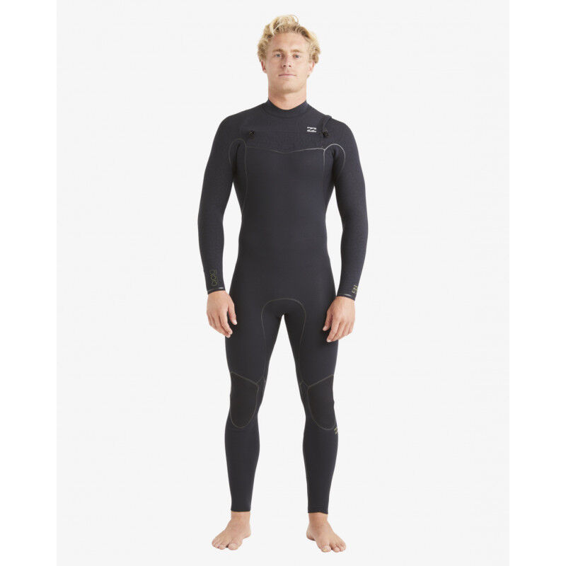 Billabong 4/3 mm Furnace Natural Chest Zip - Våddragter til surf - Herrer | Hardloop