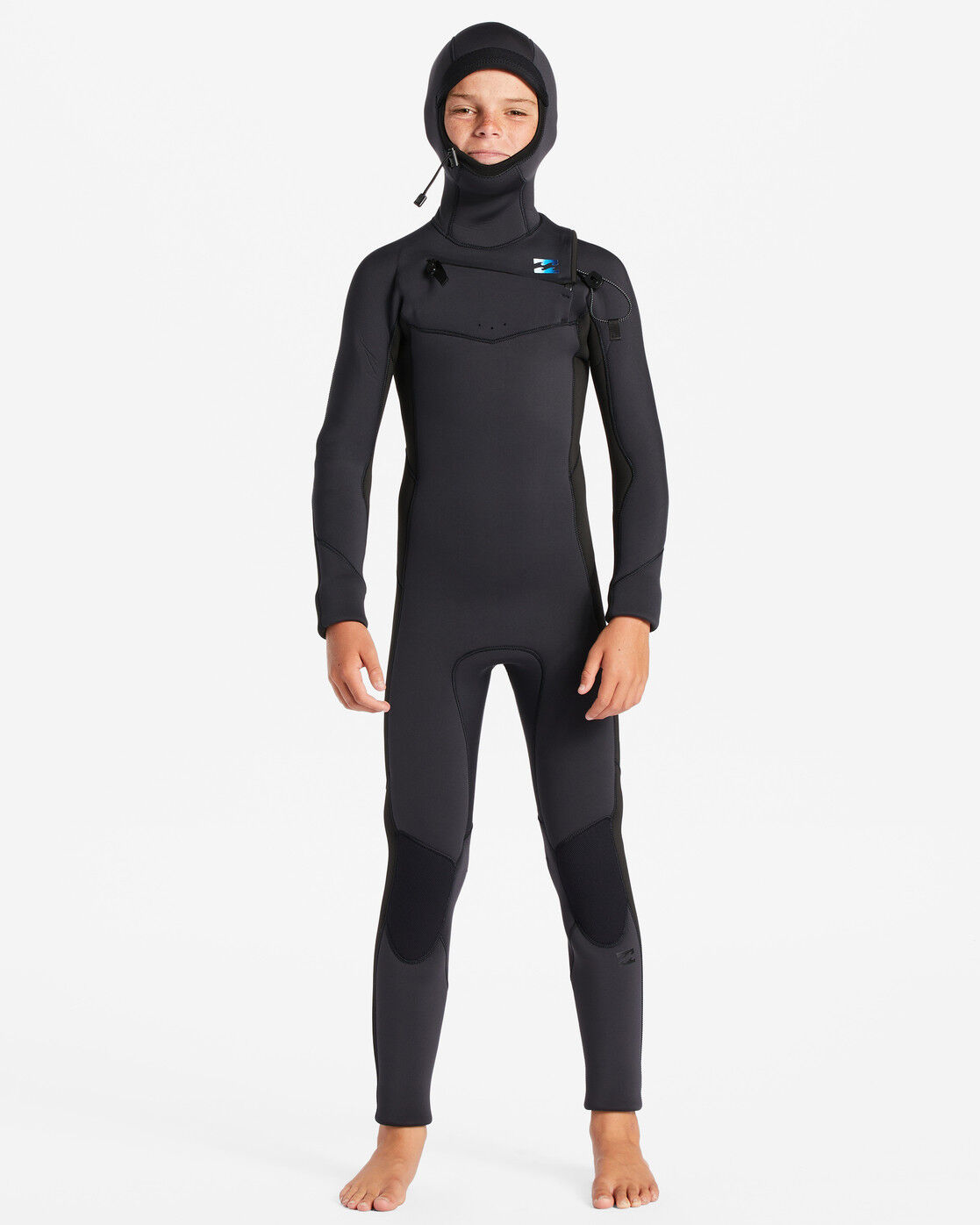 Billabong 5/4 mm Absolute Chest Zip Hooded - Surf wetsuit - Kinderen | Hardloop