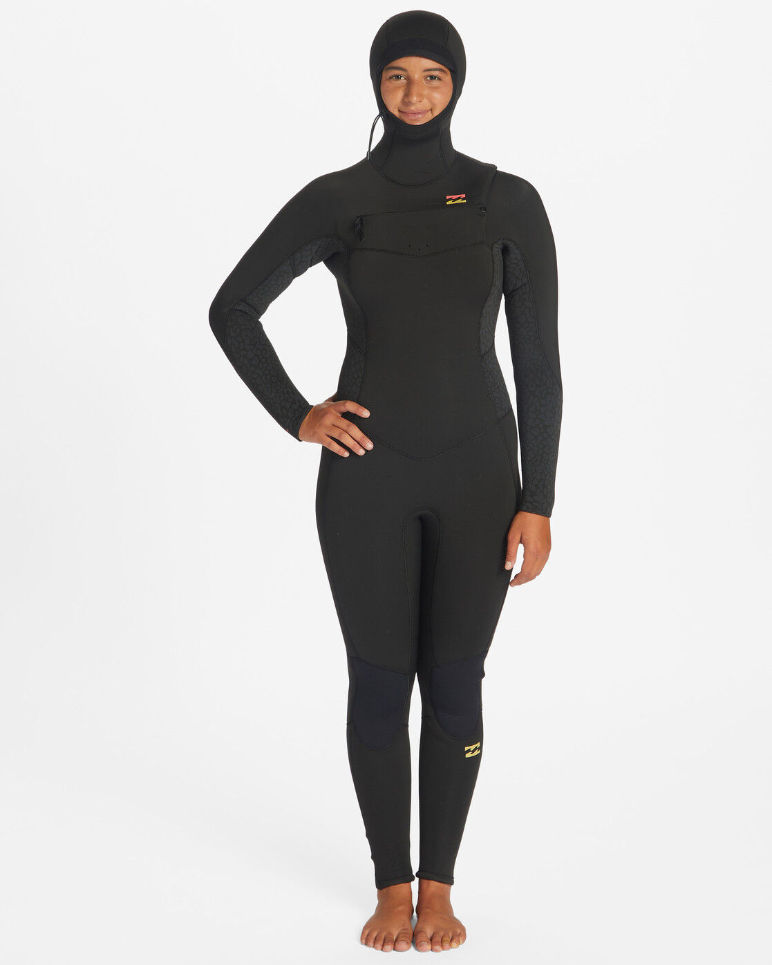 Billabong 5/4 mm Synergy Chest Zip Hooded - Surf wetsuit - Dames | Hardloop